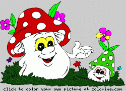 Click to color your own Spring picture at coloring.com